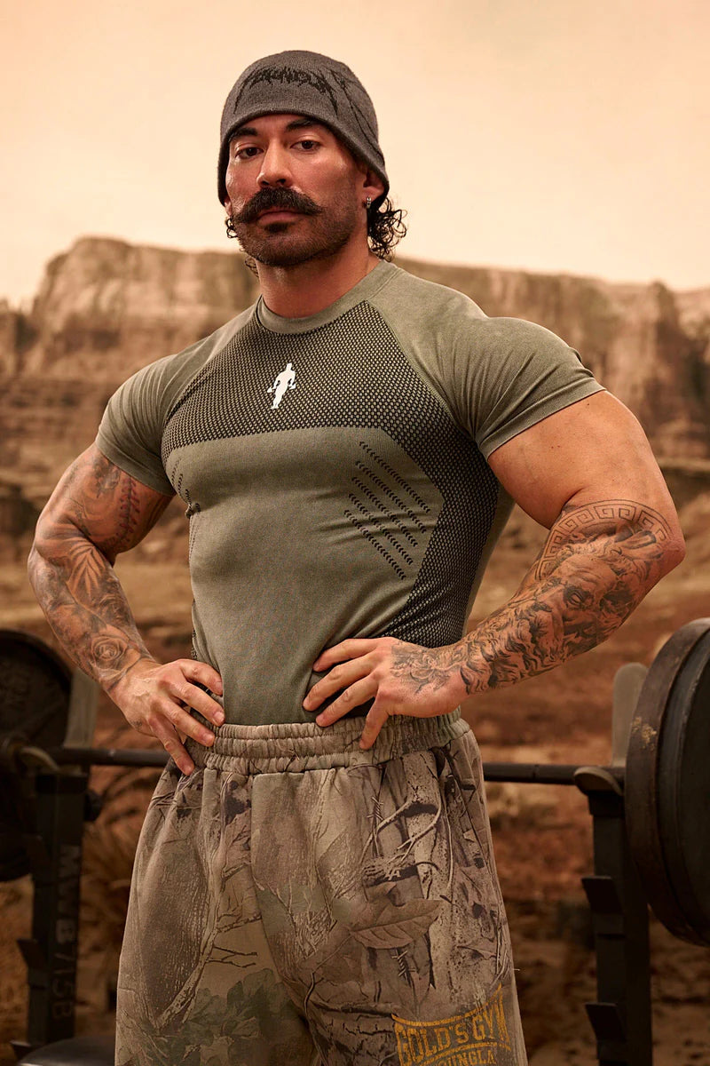 4286 - Gold's Iron Legacy Compression Tees Youngla