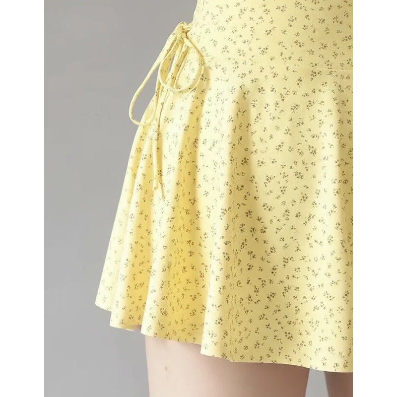 Falda Short Deportivo Lycra Colombiana Gala Sport Blakberry Amarillo Falda Short Crown Lycra Soft 7437 Ch/m
