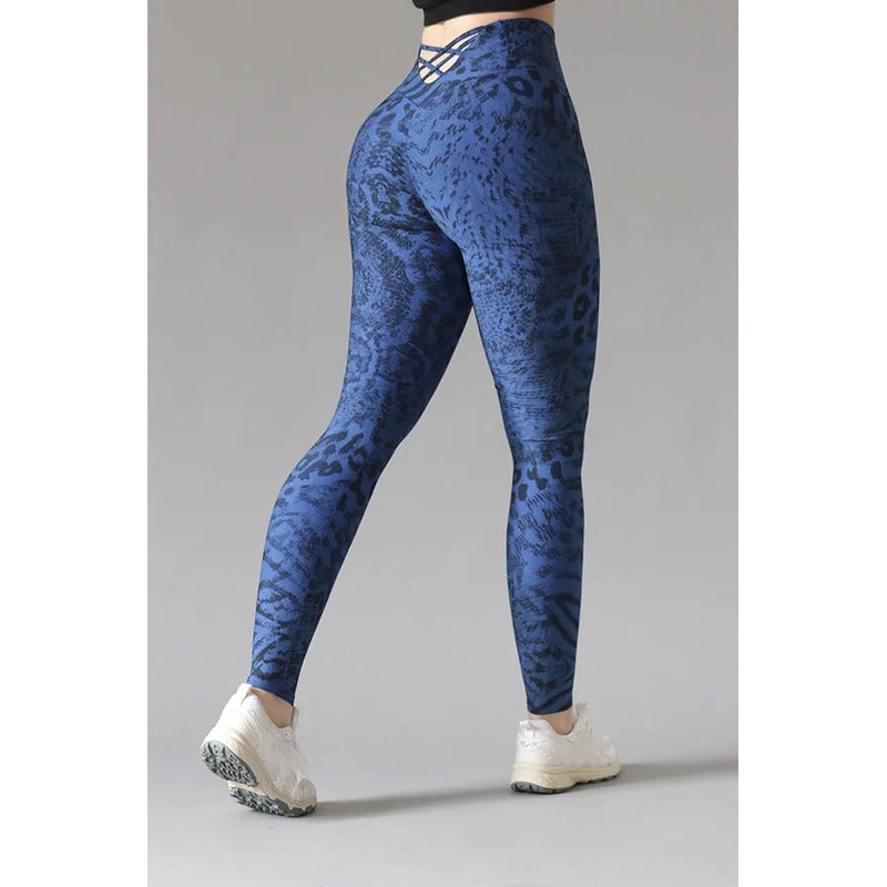 Legging Deportivo Lycra Colombiana Gala Sport Push Up Turque G/xg