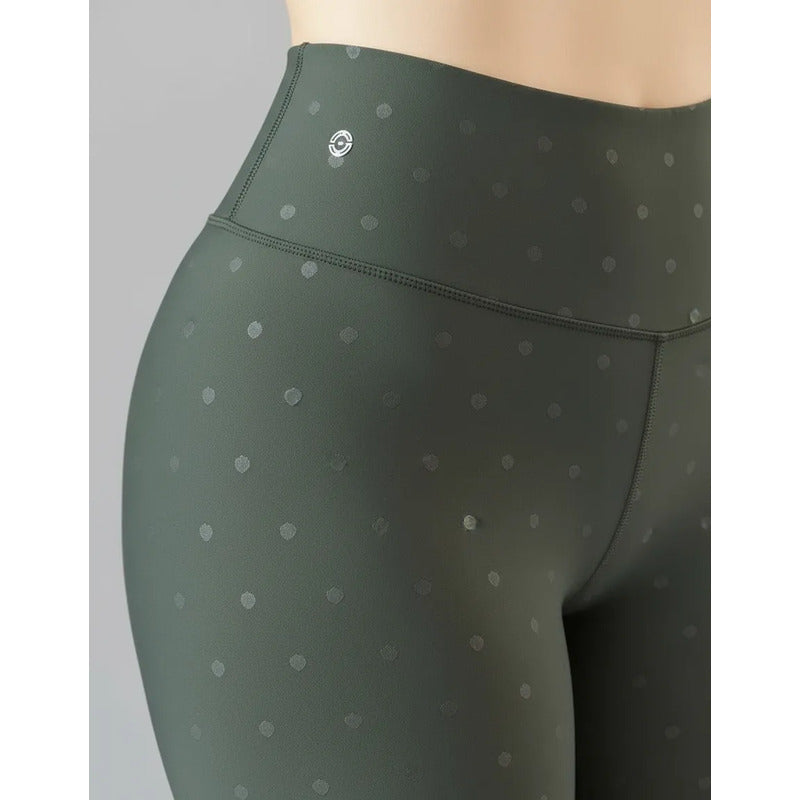 Legging Deportivo Lycra Colombiana Gala Sport Elite Captive Verde Push Up Trs Npolka Verde Ds G/xg