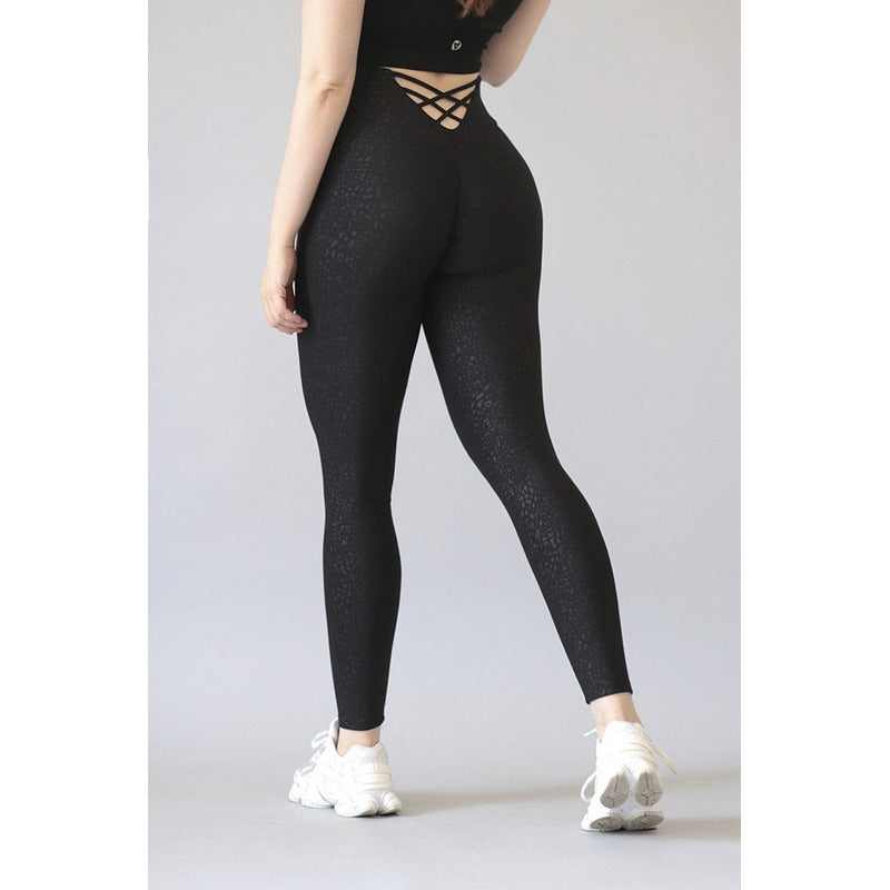 Legging Lycra Colombiana Gala Sport Push Up Pocket Red