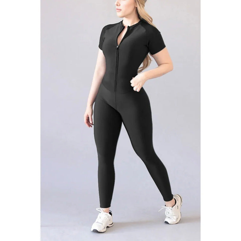 Legging Jumpsuit Lycra Colombiana Gala Sport Enterizo Wo Negro Enterizo Ecimc Negra Ch/m/g