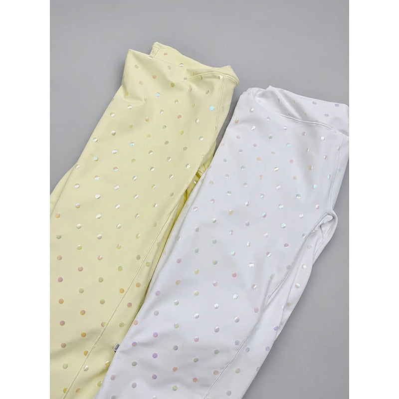 Legging Jumpsuit Lycra Colombiana Gala Sport Enterizo Yeri Blanco Enterizo Push Up Entel Npolka Torn Blanco Ch/m/g