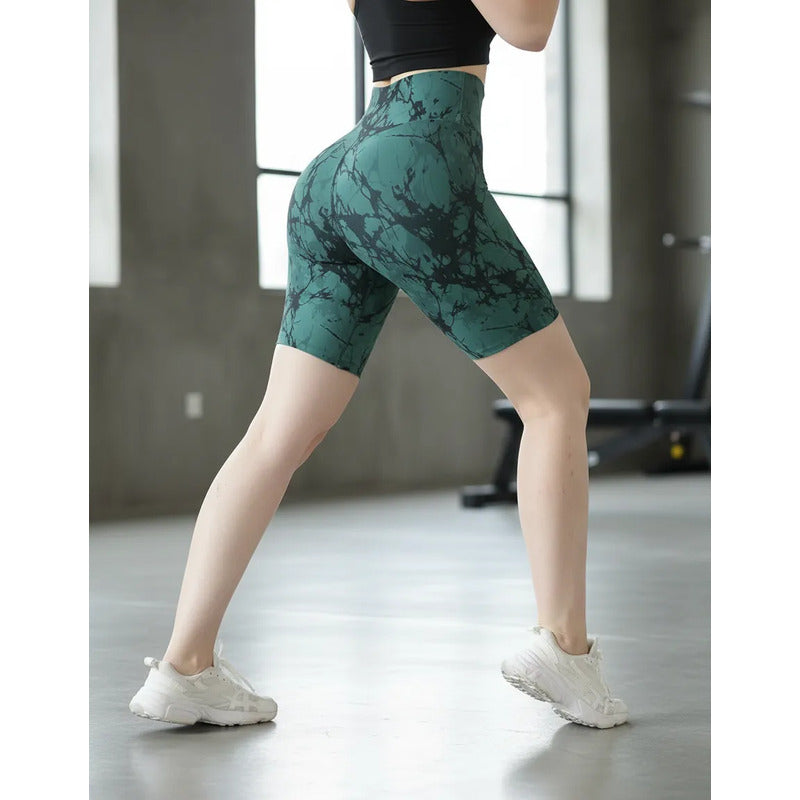 Biker Deportivo Lycra Colombiana Gala Sport Nouveau Verde Push Up Biker 7445 Design G/xg