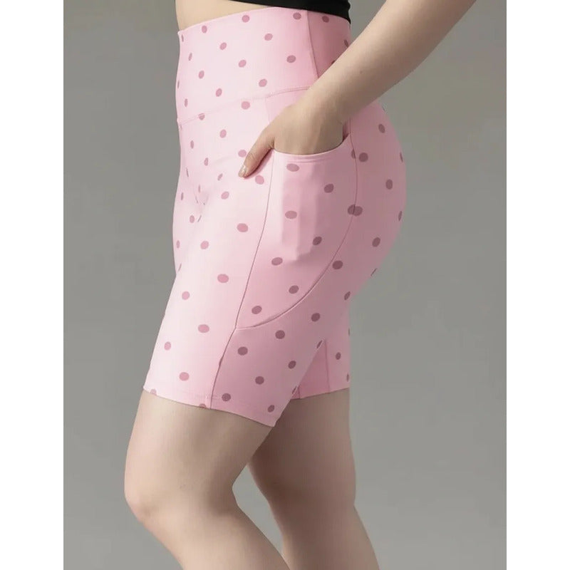 Short Deportivo Lycra Colombiana Gala Sport Pocket Nero Ch/m