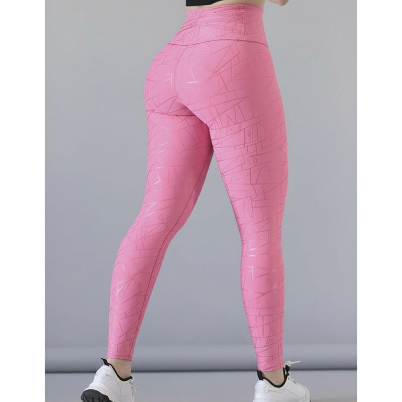 Legging Deportivo Lycra Colombiana Gala Sport Elite Saida Rosa Forty Tect F Rosa Azp Ch/m