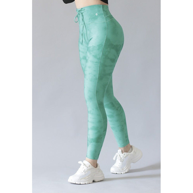 Legging Deportivo Lycra Colombiana Gala Sport Elite Turquesa
