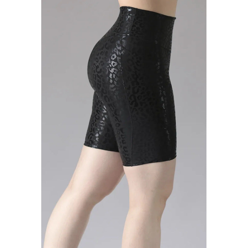 Biker Short Deportivo Lycra Colombiana Gala Sport Elite Flor Negro Bikbo Felina F Negra Ch/m