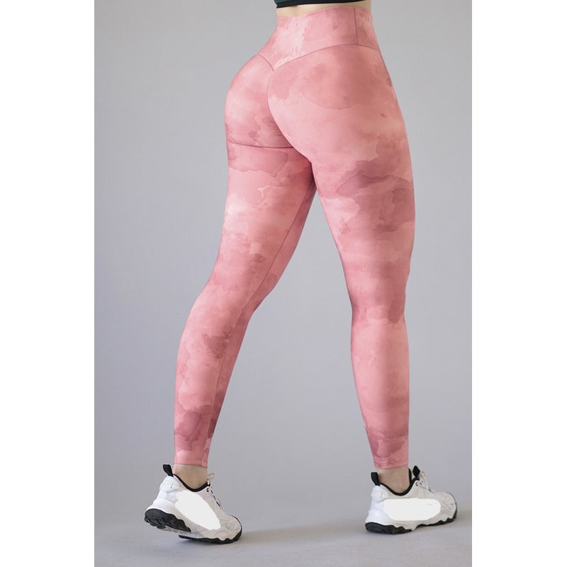 Legging Lycra Colombiana Galasport Elite Push Up Pocket Foil