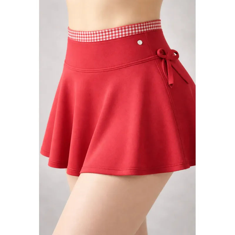 Short Deportivo Lycra Colombiana Gala Sport Pocket Rojo Rojo Falda Short Crown B4 Lycra Soft 7380 Ch/m