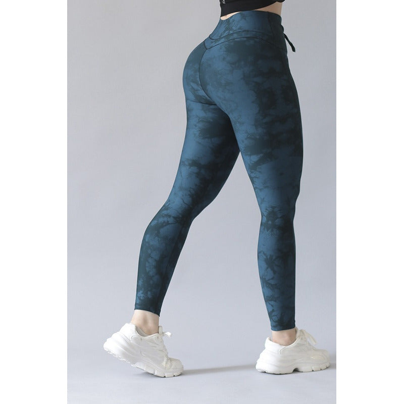 Legging Deportivo Lycra Colombiana Gala Sport Elite Turquesa