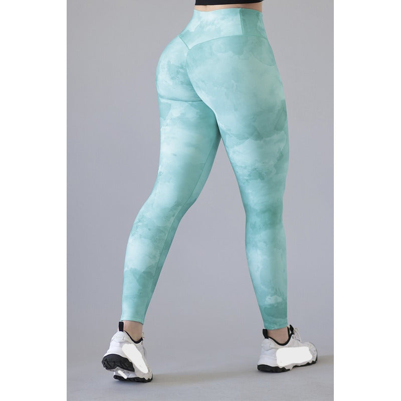 Legging Lycra Colombiana Galasport Elite Push Up Pocket Foil