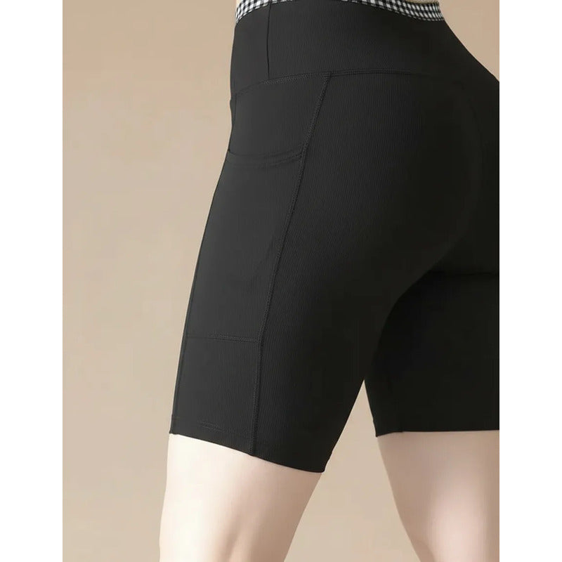 Biker Short Deportivo Colombiano Gala Sport Elite Glam Negro Bikbo B4 7375 Ch/m
