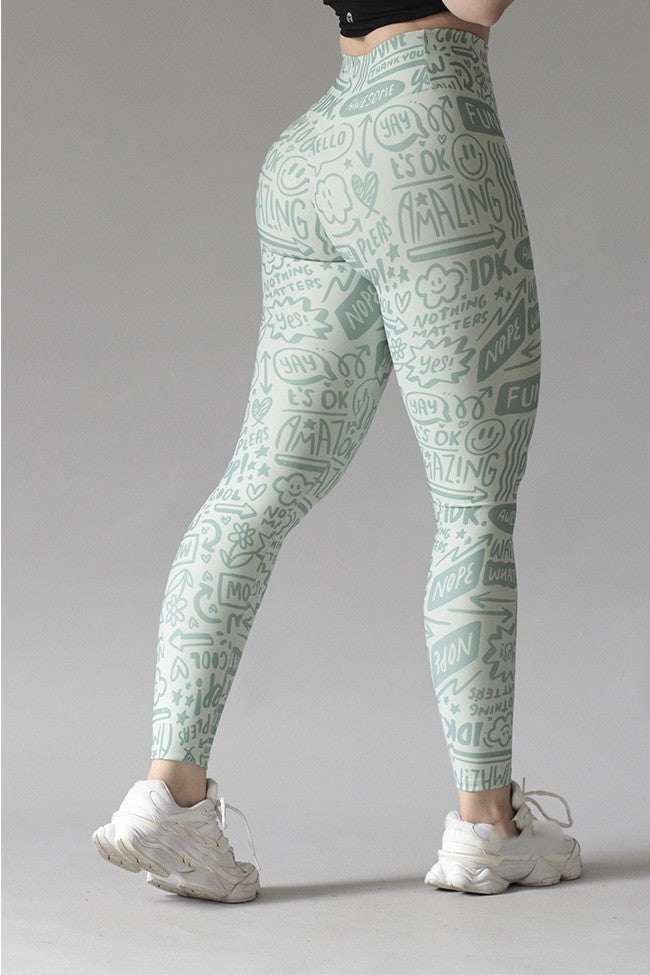 Legging Deportivo Lycra Colombiana Gala Sport Push Up Nuez