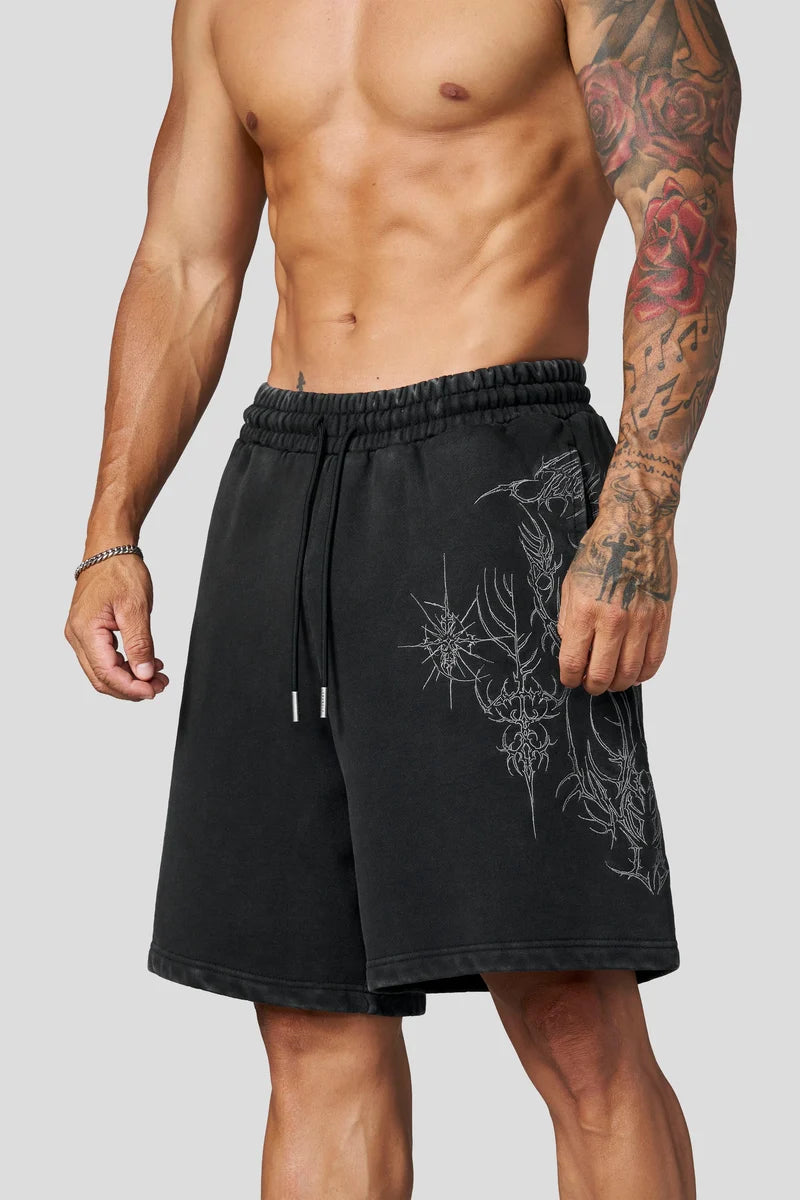1093 - Cyberpunk Fleece Shorts Youngla