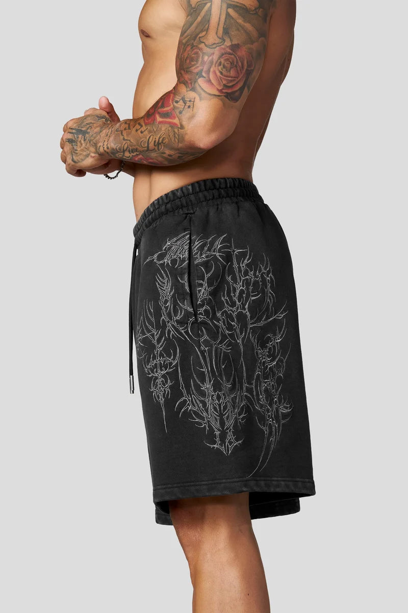 1093 - Cyberpunk Fleece Shorts Youngla