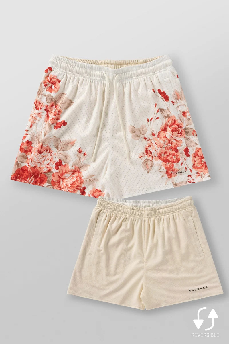 1111 - Skulls & Roses Reversible Shorts Youngla