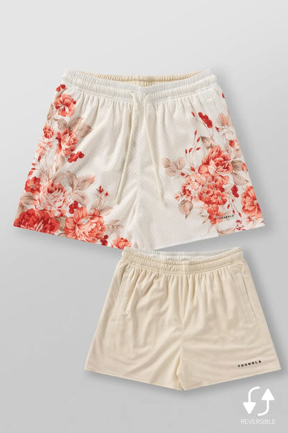 1111 - Skulls & Roses Reversible Shorts Youngla