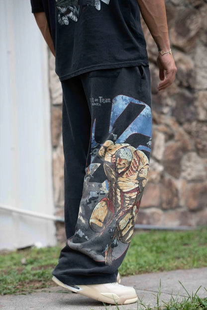 2128 - AOT© x YLA Baggy Joggers Youngla