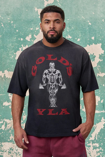 4213 - Gold's Iron Legacy Icon Tees Youngla