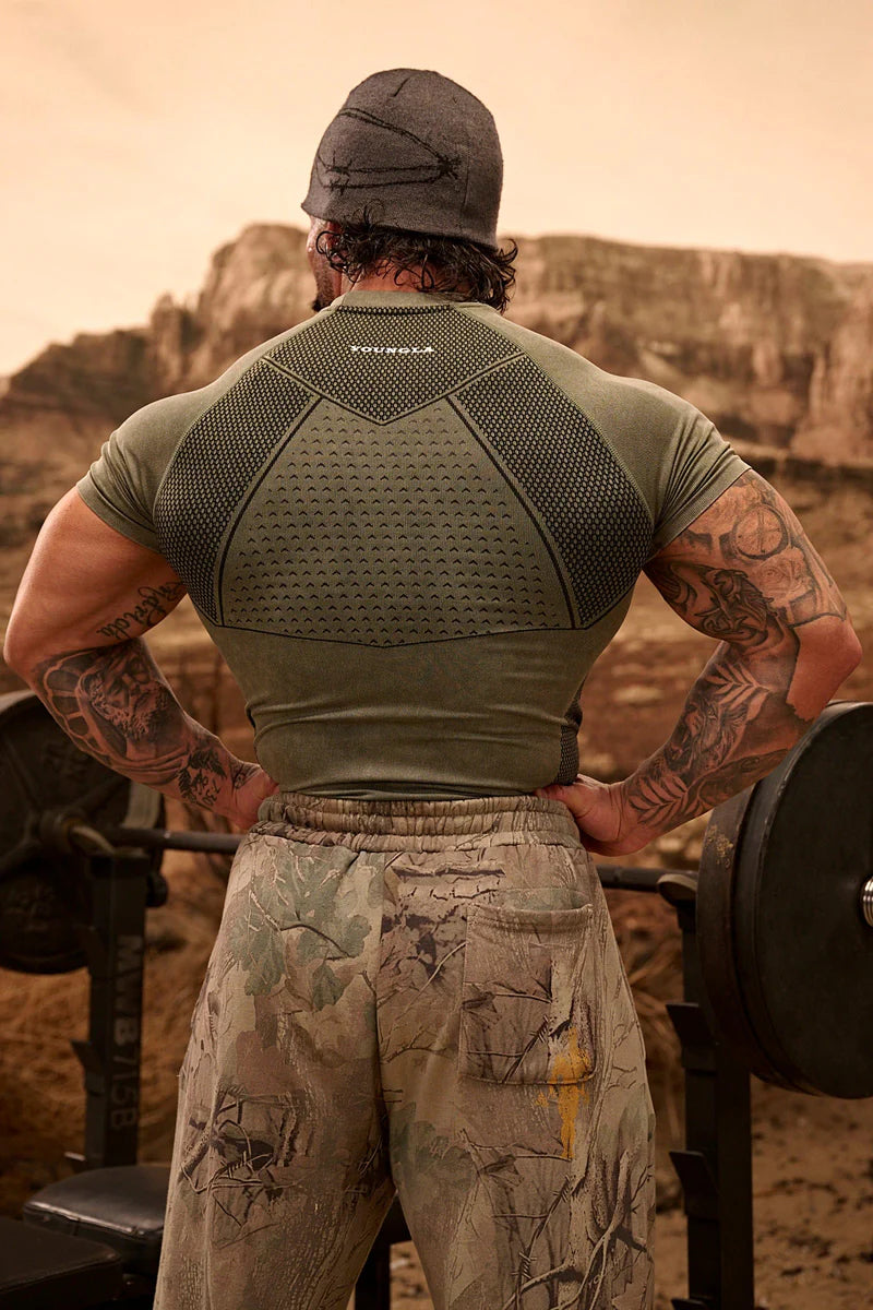 4286 - Gold's Iron Legacy Compression Tees Youngla