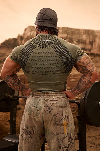 4286 - Gold's Iron Legacy Compression Tees Youngla