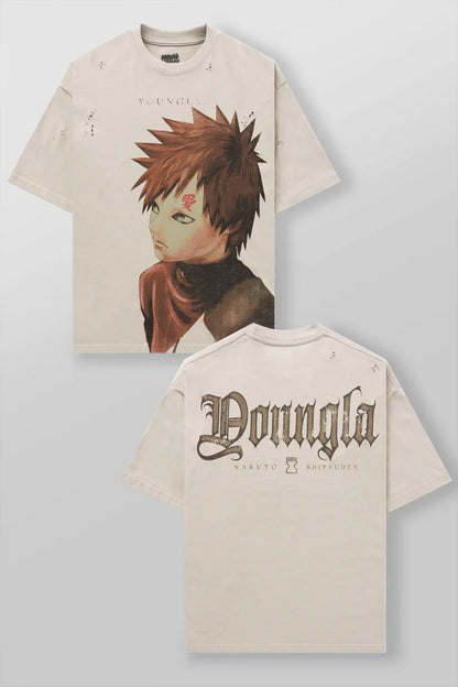 4318 - Naruto Distressed Tees Youngla