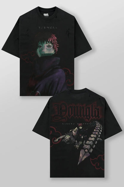 4318 - Naruto Distressed Tees Youngla
