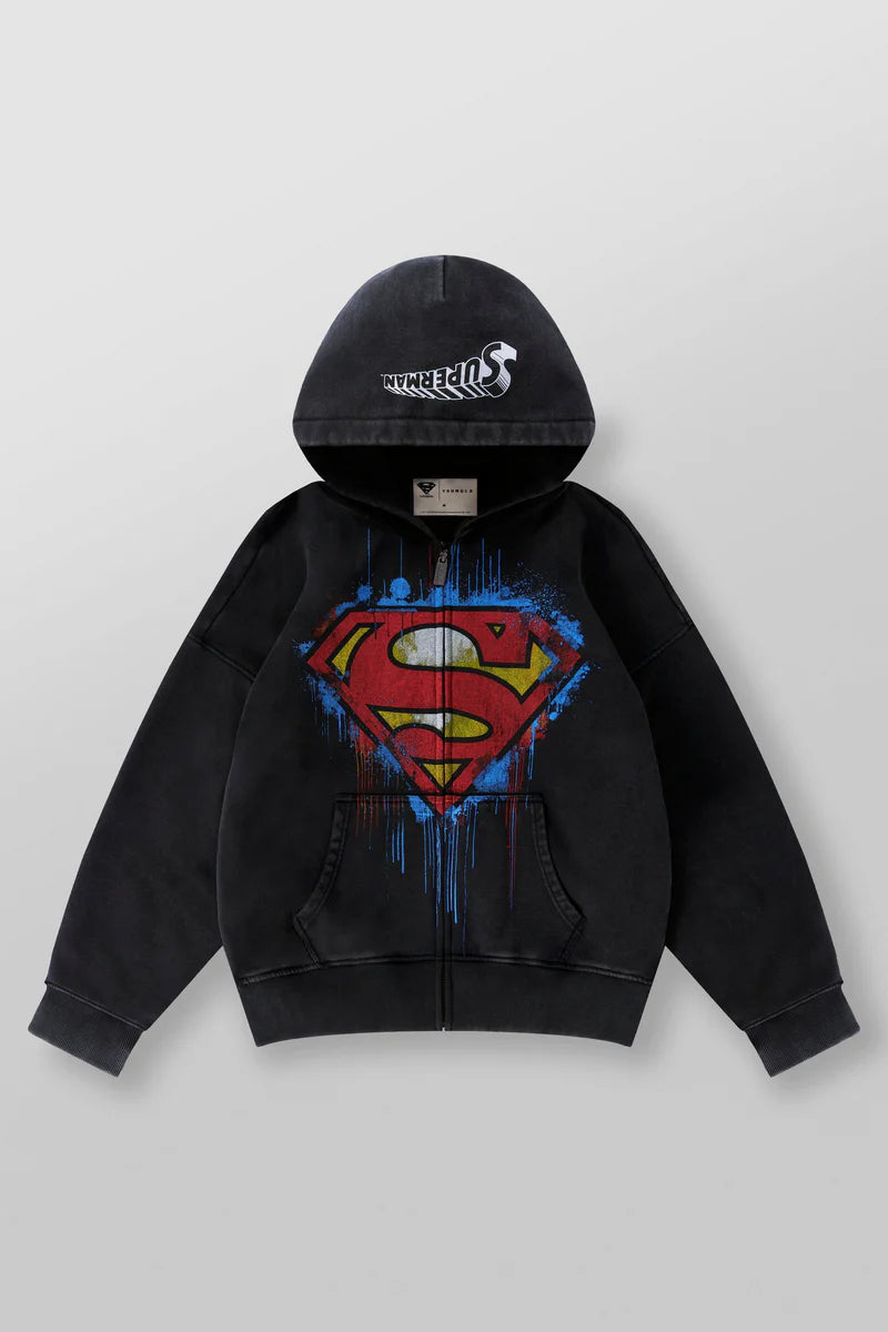 5011 - Superman Drip Zip-Ups Youngla