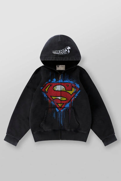 5011 - Superman Drip Zip-Ups Youngla