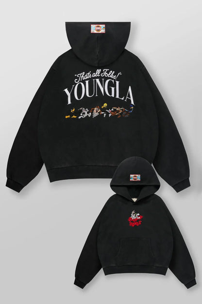 5114 - Looney Tunes Embroidered Hoodies Yungla