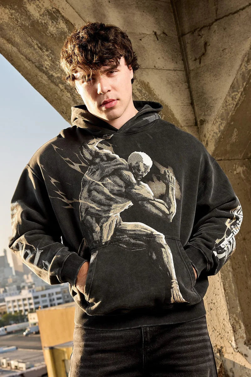 5129 - AOT© x YLA Pullover Hoodies Youngla