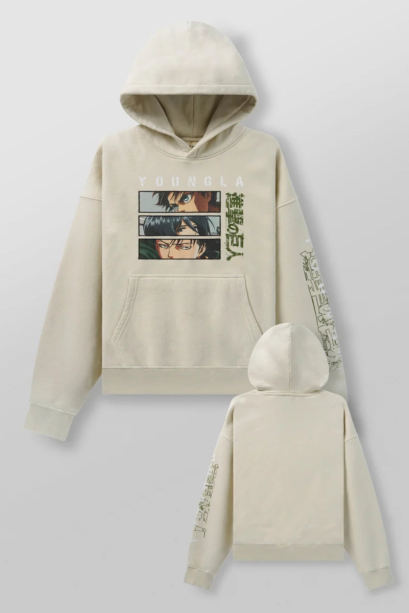 5129 - AOT© x YLA Pullover Hoodies Youngla