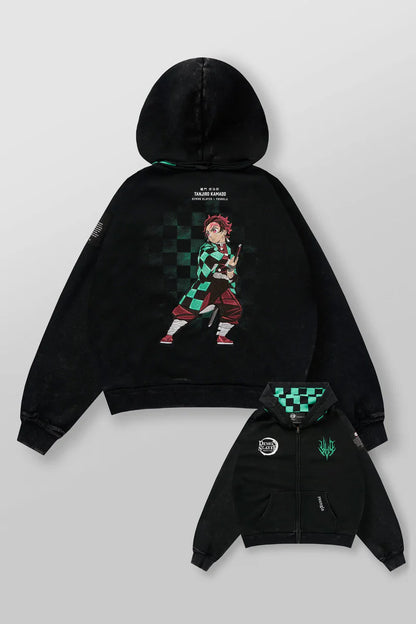 5195 - Zip-ups Demon Slayer Youngla