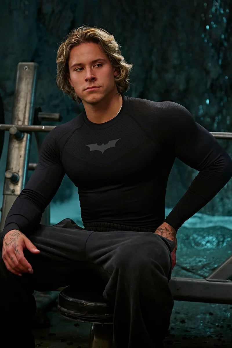 8004- Batman Compression Longsleeves Youngla