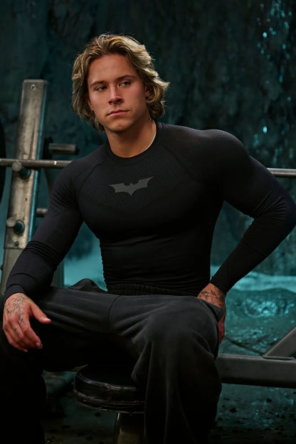 8004- Batman Compression Longsleeves Youngla