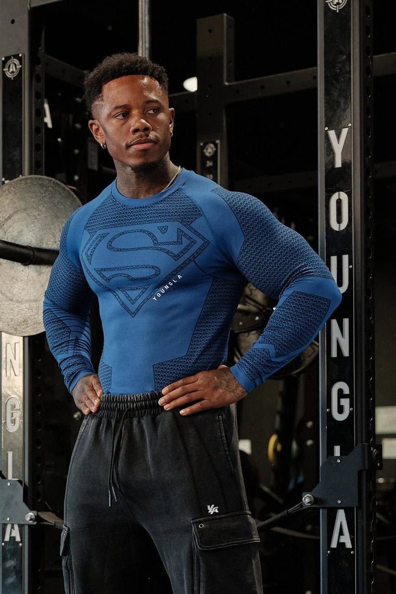 8066 - Superman Compression Longsleeves Youngla