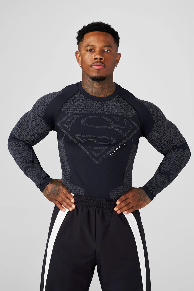 8066 - Superman Compression Longsleeves Youngla