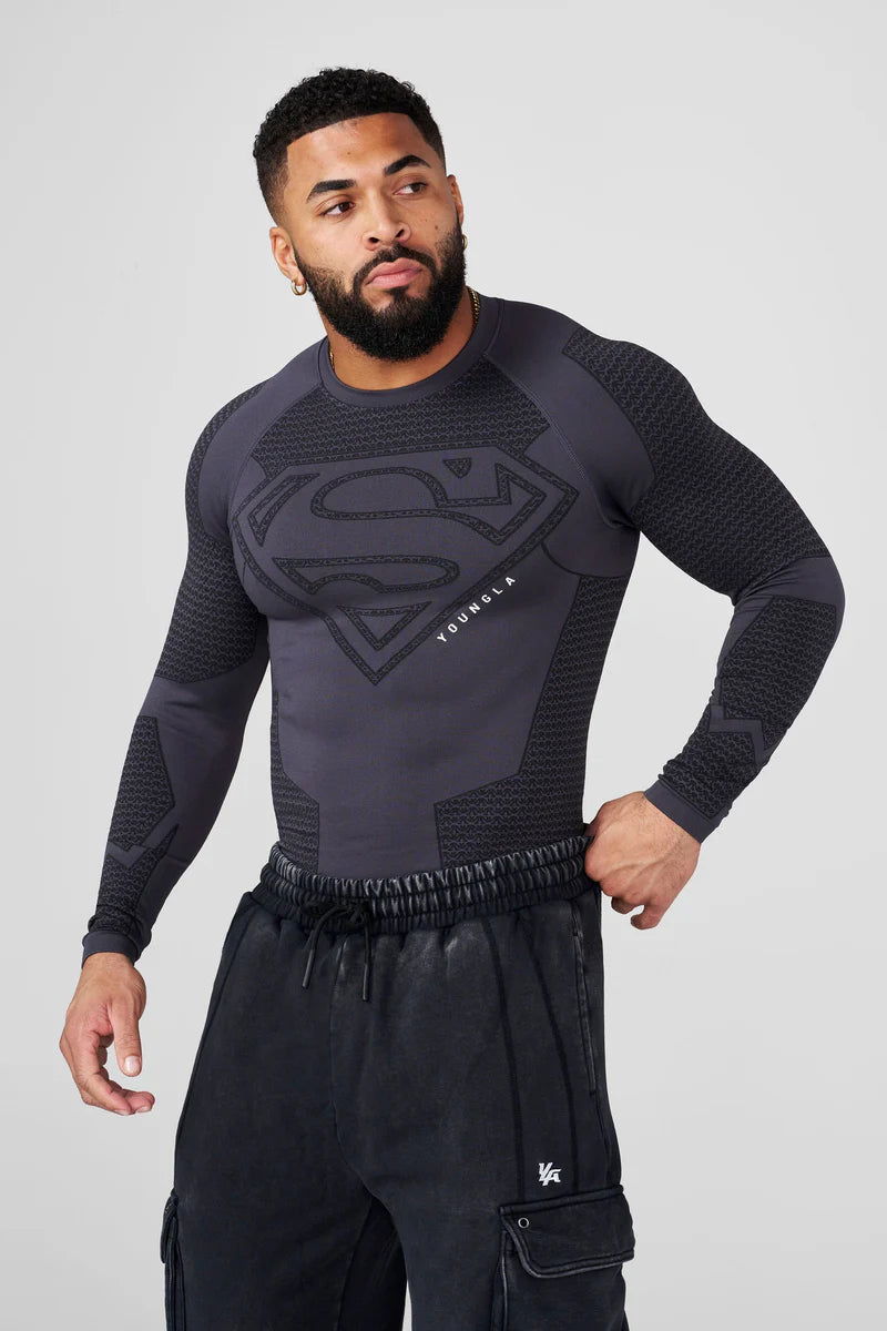 8066 - Superman Compression Longsleeves Youngla