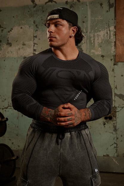8066 - Superman Compression Longsleeves Youngla