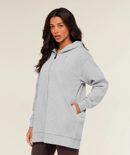 Covered Longline Zip Up Hoodie Gymshark
