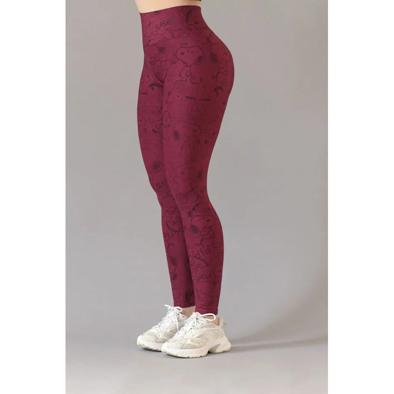 Legging Deportivo Lycra Colombiana Gala Sport Elite Cherry