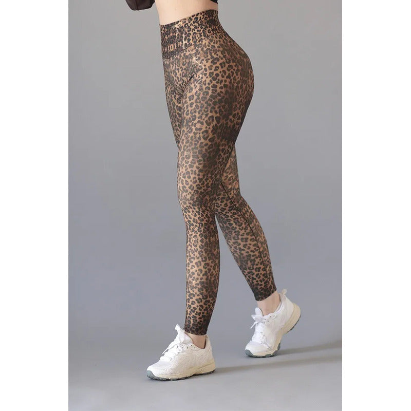 Legging Deportivo Lycra Colombiana Gala Sport Push Up Wild Ch/m