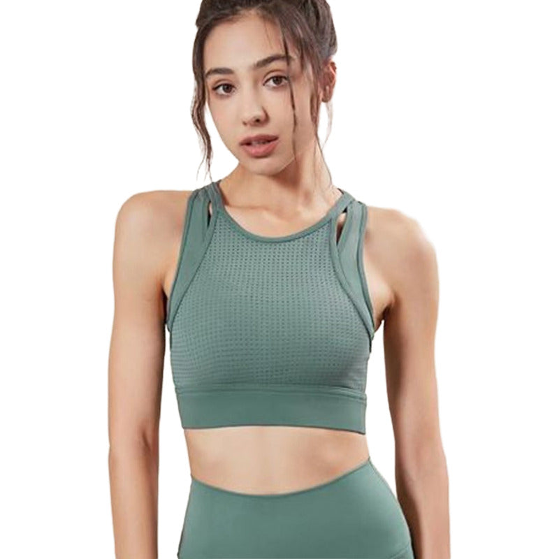 Top Lycra Deportiva Gala Sport Alto Impacto Diamond Black