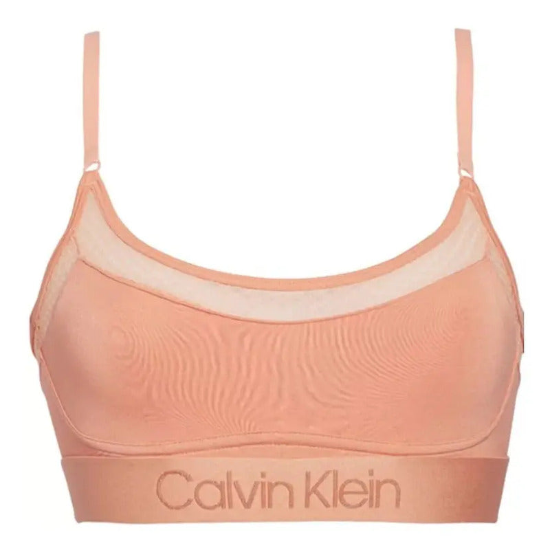 Top Brasier Calvin Klein Chimera Original Ck Coral Liso Ch