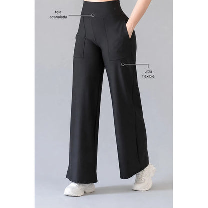 Pants Deportivo Gala Sport Cuader Negro Pants Cu Nil Negra Ch/m