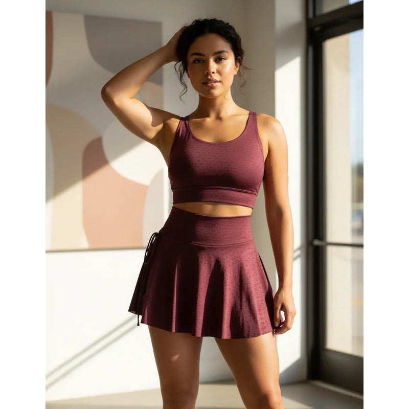 Short Deportivo Lycra Colombiana Gala Sport Pocket Black Tinto Falda Short Crown Lopar Tinta B Ch/m