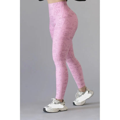 Legging Deportivo Lycra Colombiana Gala Sport Elite Tattoo Rosa Yow 5863 Mickey Mouse Ch/m