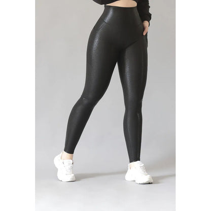 Legging Deportivo Lycra Colombiana Gala Sport Elite Lecut Negro Basica Noa Ti Leochi Negra Ch/m
