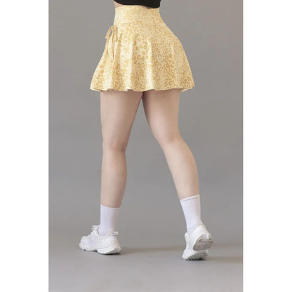 Falda Short Legging Lycra Colombiana Gala Sport Elite Pole Amarillo Falda Short Crown Lycra Soft 7316 Ch/m